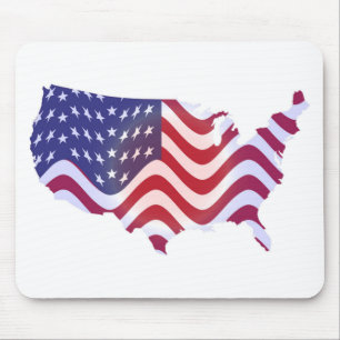 ALFOMBRILLA DE RATÓN BANDERA AMERICANA ONDA