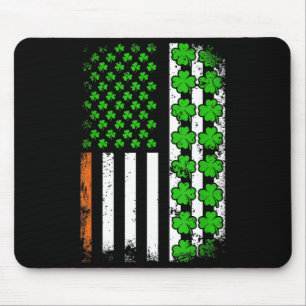 Alfombrilla De Ratón Bandera americana patriótica trébol día de San Pat
