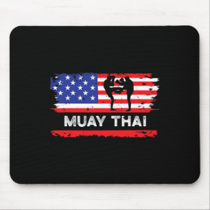 Alfombrilla De Ratón Bandera Americana Regalo de Muay Thai Tailandia Ar