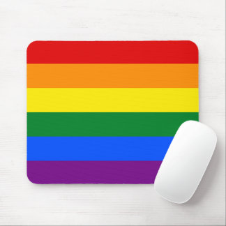 Alfombrilla De Ratón Bandera arcoiris de 6 bandas del orgullo gay LGBT