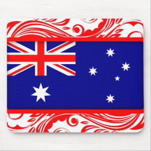 Alfombrilla De Ratón Bandera australiana estilizada