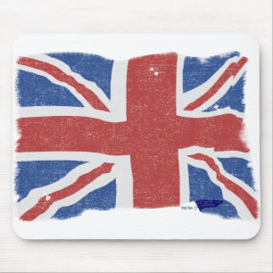 Alfombrilla De Ratón Bandera BRITÁNICA 2 Mousepad del vintage