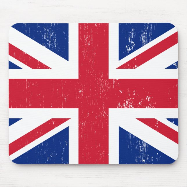 Alfombrilla De Ratón Bandera británica BRITÁNICA del inglés de Gran (Frente)