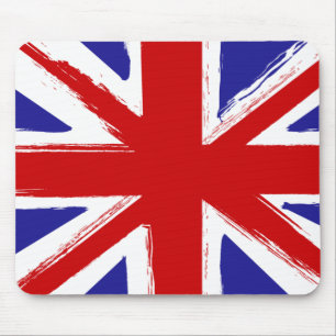 Alfombrilla De Ratón Bandera británica de Union Jack del estilo del