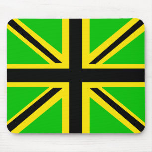 Alfombrilla De Ratón Bandera británica jamaicana Mousepad