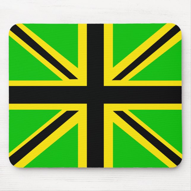 Alfombrilla De Ratón Bandera británica jamaicana Mousepad (Frente)
