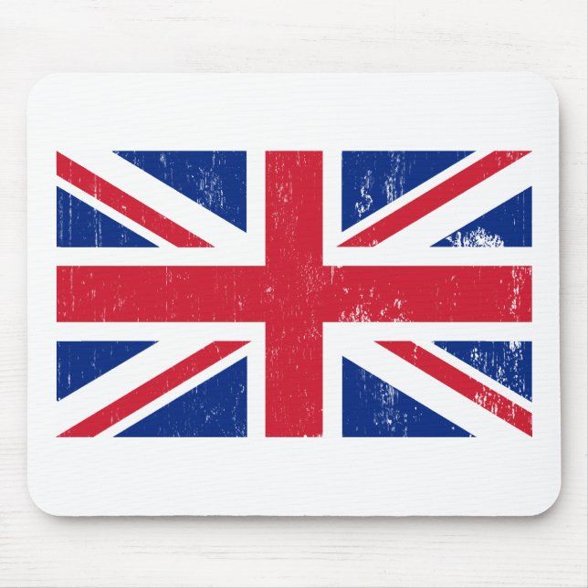 Alfombrilla De Ratón Bandera británica Mousepad de Union Jack (Frente)