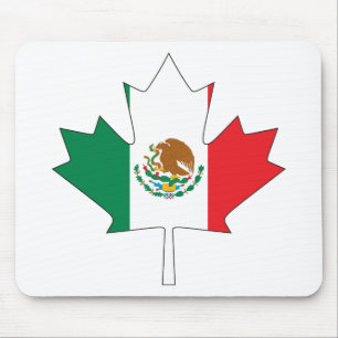 Alfombrilla De Ratón Bandera canadiense mexicana