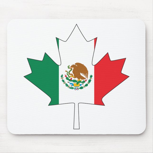 Alfombrilla De Ratón Bandera canadiense mexicana (Frente)