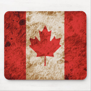 Alfombrilla De Ratón Bandera canadiense rugosa