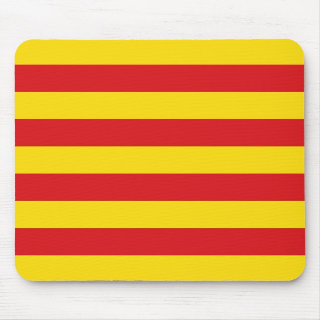 Alfombrilla De Ratón Bandera catalana (Frente)