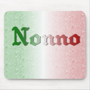 Alfombrilla De Ratón Bandera de abuelo italiana Mousepad de Nonno