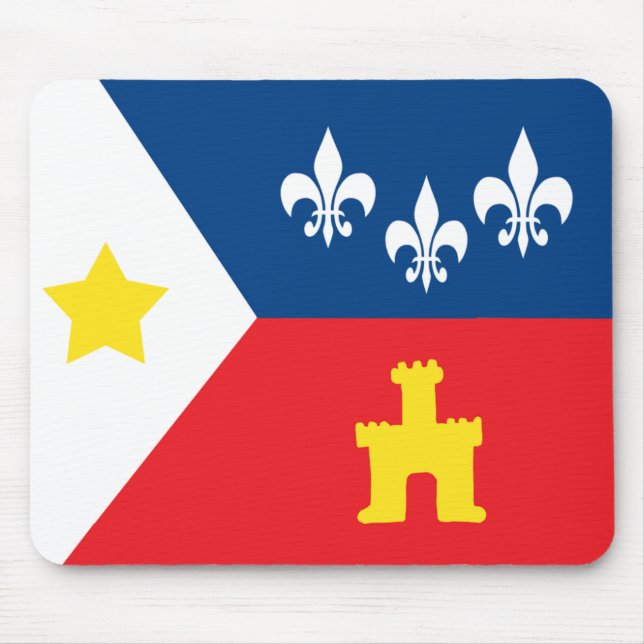 Alfombrilla De Ratón Bandera de Acadiana Cajun (Frente)