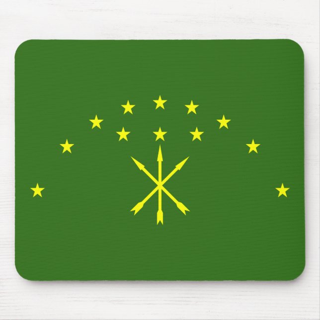 Alfombrilla De Ratón Bandera de Adygea Patriótica (Frente)