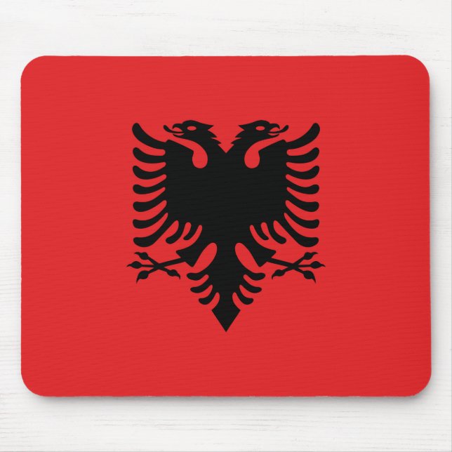Alfombrilla De Ratón Bandera de Albania (Frente)