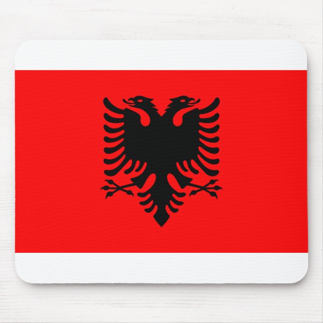 Alfombrilla De Ratón Bandera de Albania (Frente)