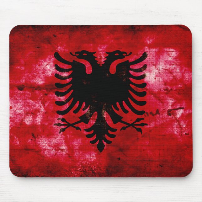 Alfombrilla De Ratón Bandera de Albania meteorológica (Frente)