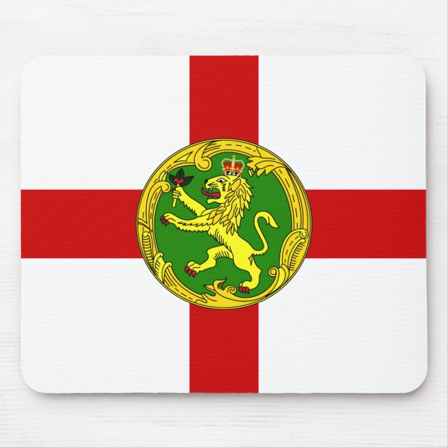 Alfombrilla De Ratón Bandera de Alderney Patriótica (Frente)