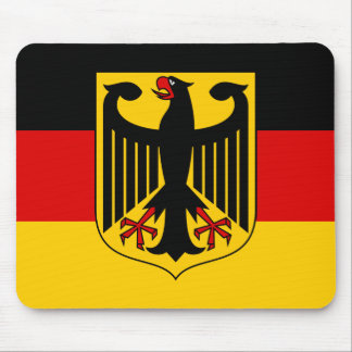 Alfombrilla De Ratón Bandera de Alemania con Escudo