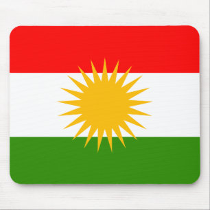 Alfombrilla De Ratón Bandera de alta calidad del Kurdistan