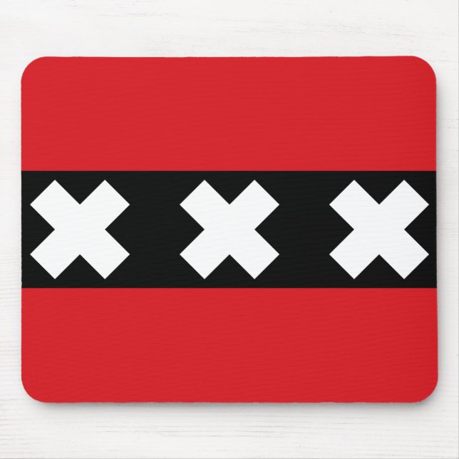 Alfombrilla De Ratón Bandera de Ámsterdam (Frente)