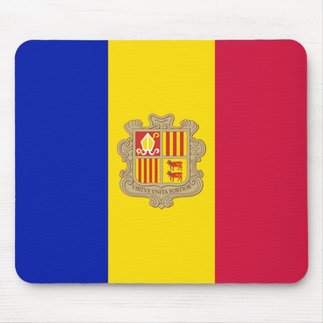 Alfombrilla De Ratón Bandera de Andorra (Frente)