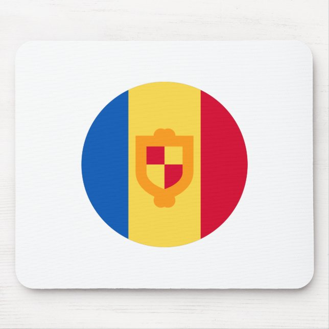 Alfombrilla De Ratón Bandera de Andorra (Frente)