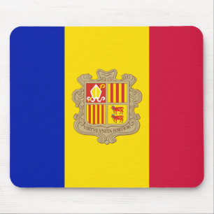 Alfombrilla De Ratón Bandera de Andorra Patriótica