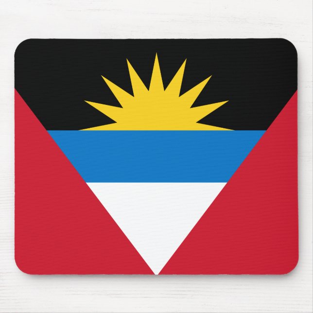 Alfombrilla De Ratón Bandera de Antigua y Barbuda (Frente)