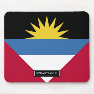 Alfombrilla De Ratón Bandera de Antigua y de Barbuda