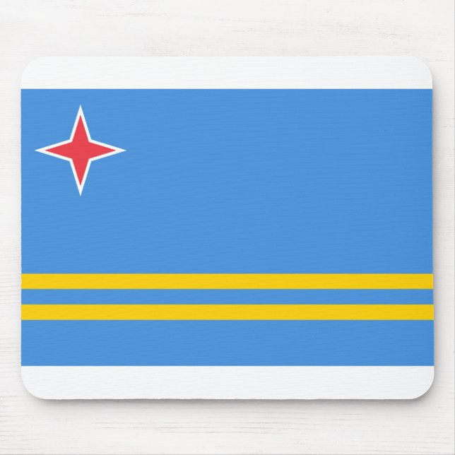 Alfombrilla De Ratón Bandera de Aruba (Frente)