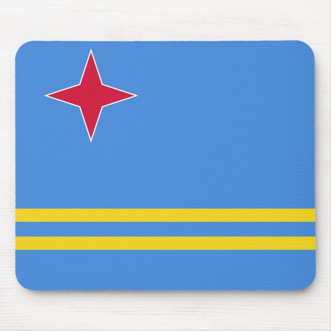 Alfombrilla De Ratón Bandera de Aruba (Frente)