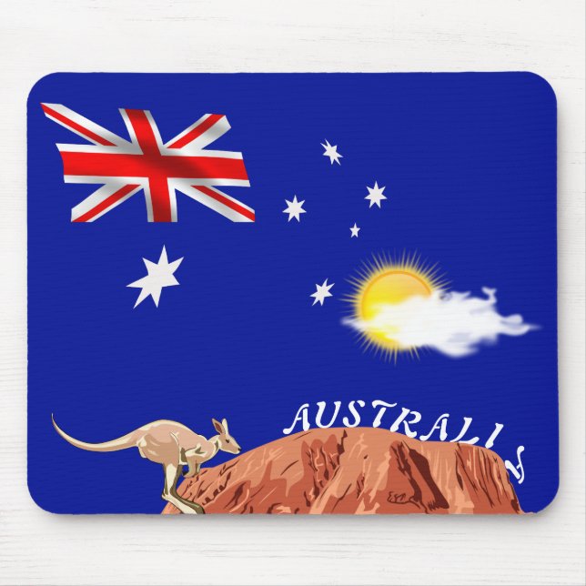 Alfombrilla De Ratón Bandera de Australia (Frente)