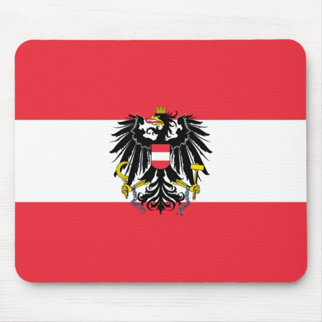 Alfombrilla De Ratón Bandera de Austria (Frente)