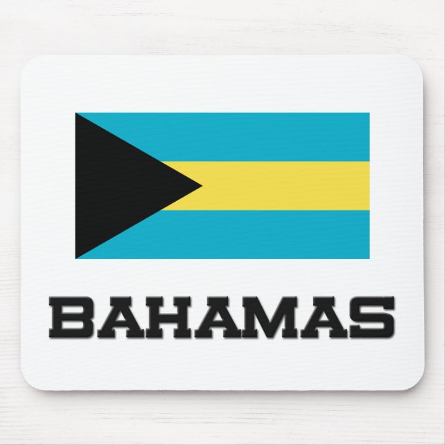 Alfombrilla De Ratón Bandera de Bahamas (Frente)