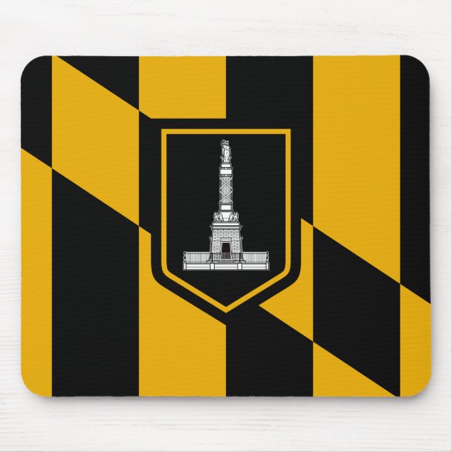 Alfombrilla De Ratón Bandera de Baltimore, Maryland Mouse Pad (Frente)