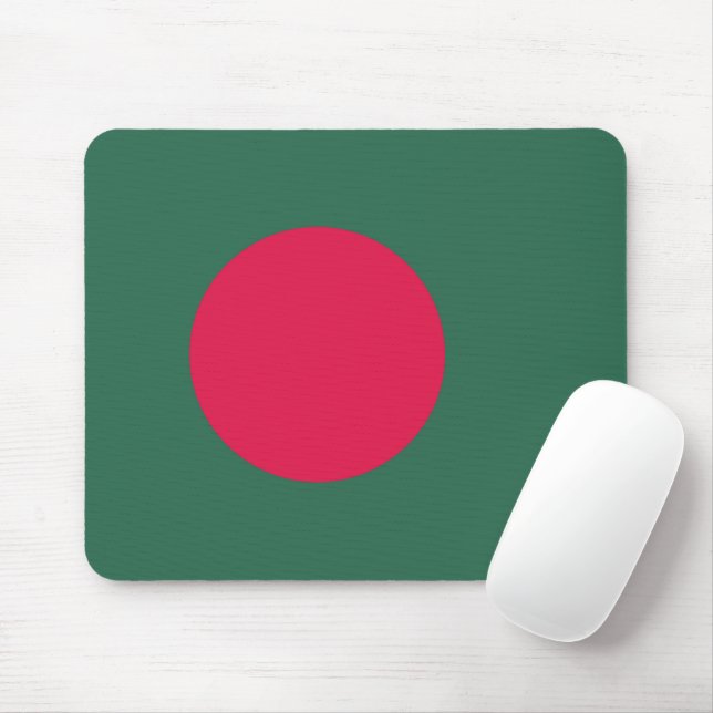 Alfombrilla De Ratón Bandera de Bangladesh (Con ratón)