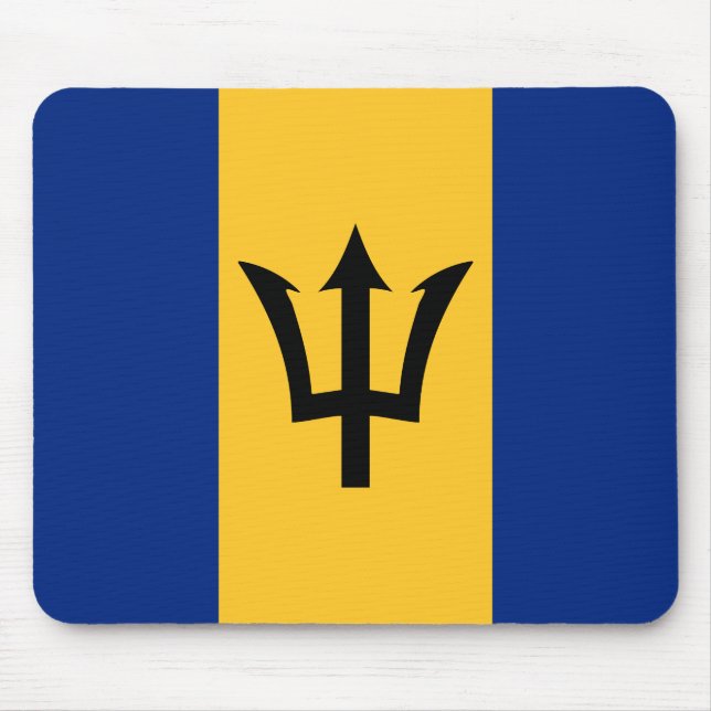 Alfombrilla De Ratón Bandera de Barbados (Frente)