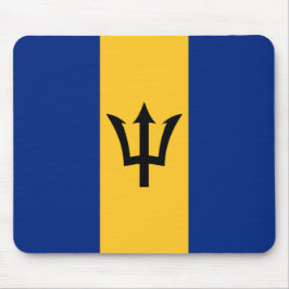 Alfombrilla De Ratón Bandera de Barbados (Barbados) (Bajan)