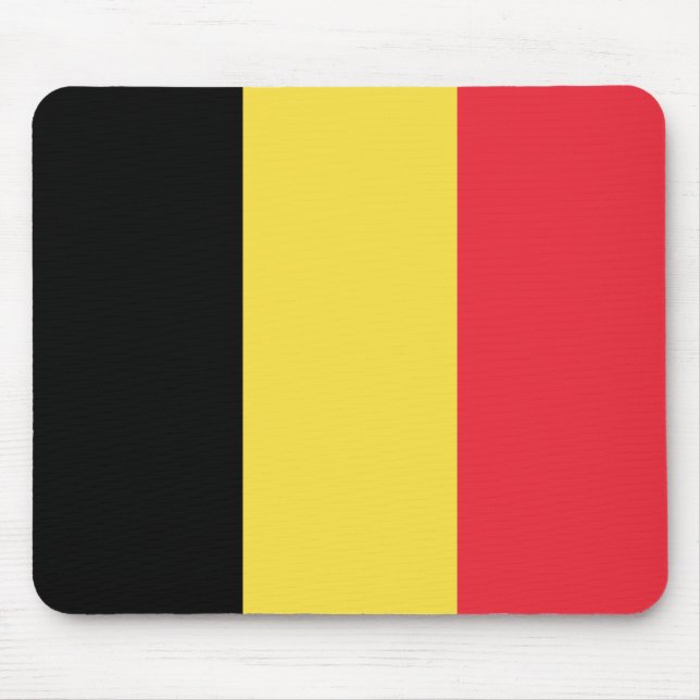 Alfombrilla De Ratón Bandera de Bélgica (Frente)