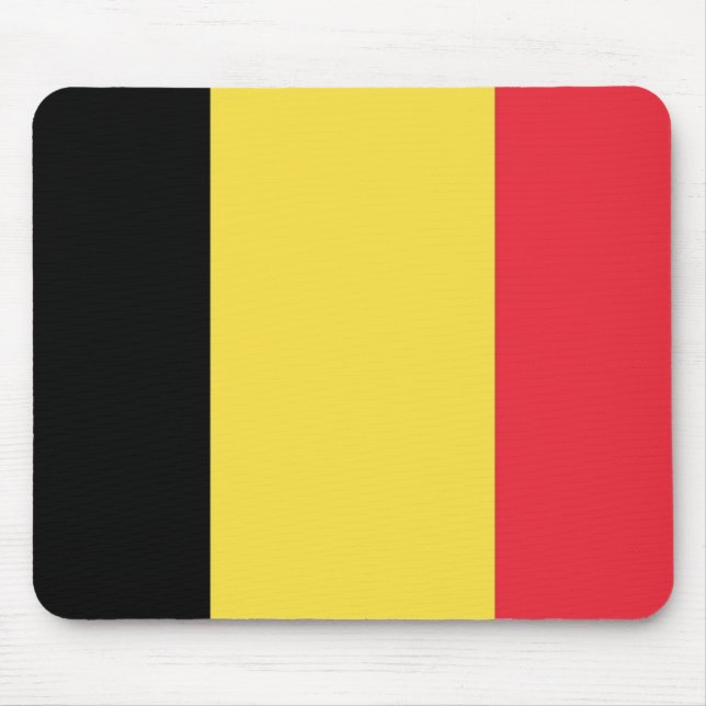 Alfombrilla De Ratón Bandera de Bélgica (Frente)