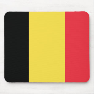 Alfombrilla De Ratón Bandera de Bélgica Mousepad