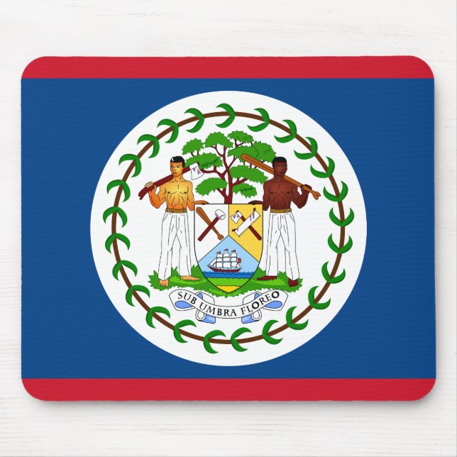 Alfombrilla De Ratón Bandera de Belice (Frente)