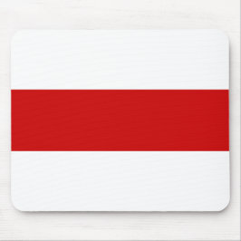 Alfombrilla De Ratón Bandera de Bielorrusia (rojo y blanco)