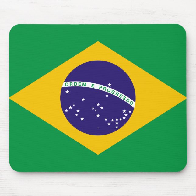 Alfombrilla De Ratón Bandera de Brasil (Frente)