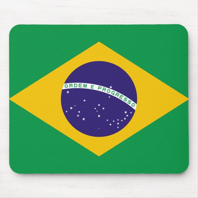 Alfombrilla De Ratón Bandera de Brasil (Frente)