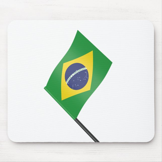 Alfombrilla De Ratón Bandera de Brasil (Frente)