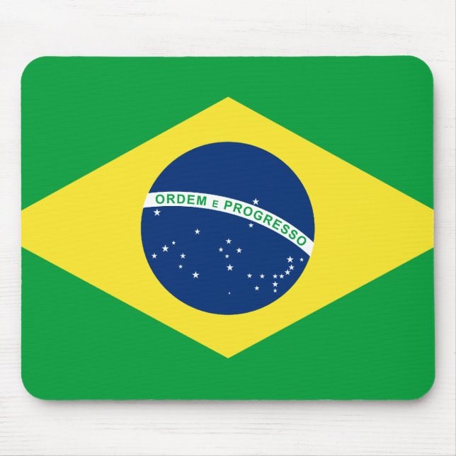 Alfombrilla De Ratón bandera de Brasil (Frente)