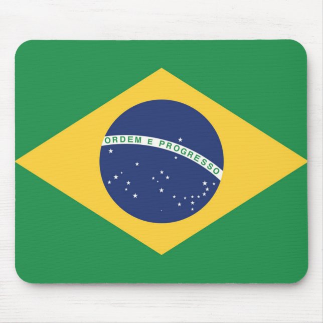 Alfombrilla De Ratón Bandera de Brasil (Frente)
