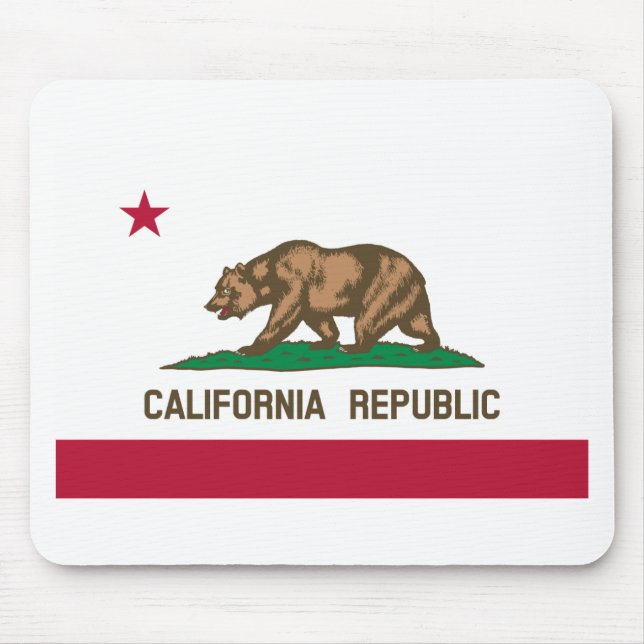 Alfombrilla De Ratón Bandera de California (Frente)